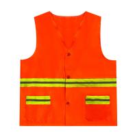 Quality Custom Reflective Safety Vests Orange Safety Vest With Pockets for sale