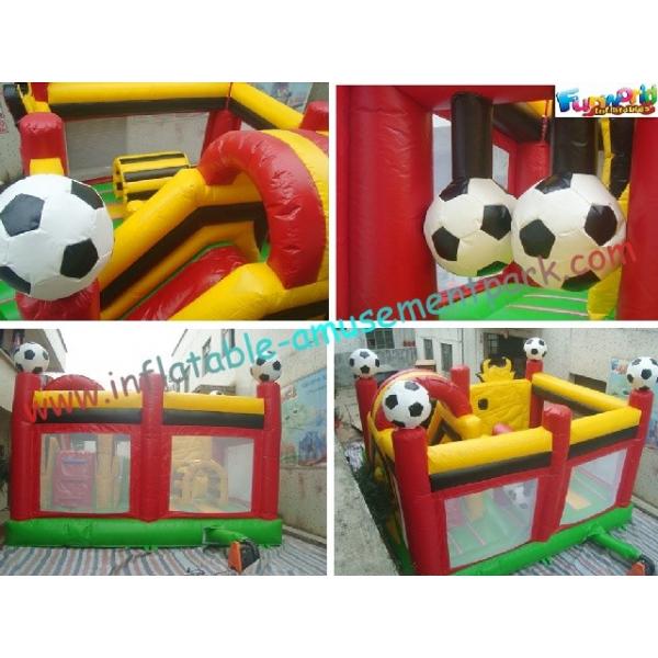 Quality Custom Football Inflatable Combo In One , Bull Combo Units With Affordable Price for sale