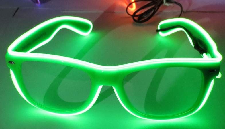 China Sound Activated El Wire Glasses factory