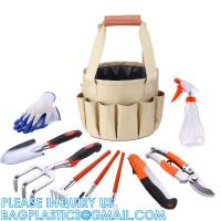 China Garden Tools Set 10 Pieces, Gardening Hand Tools And Essentials Kit Include Weeder Rake Shovel Trowel And More factory