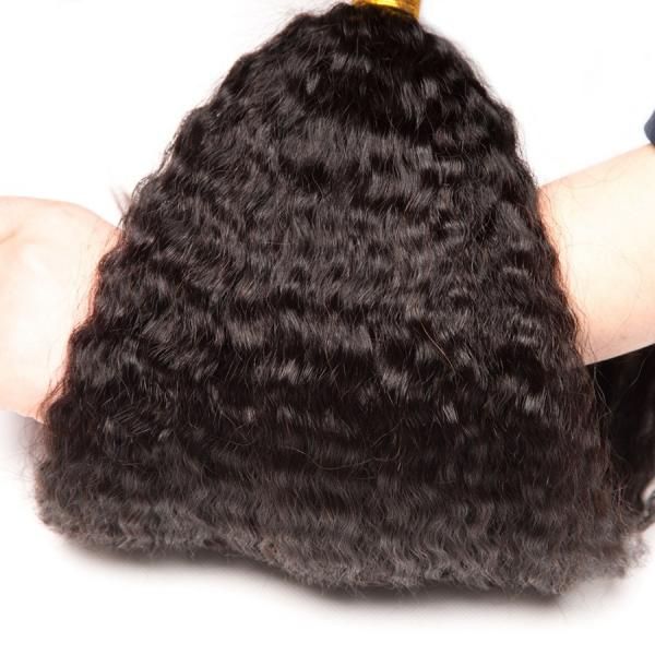 Quality Virgin Brazilian Hair Weave Extension Kinky Straight 100gram Bundle No Shedding for sale