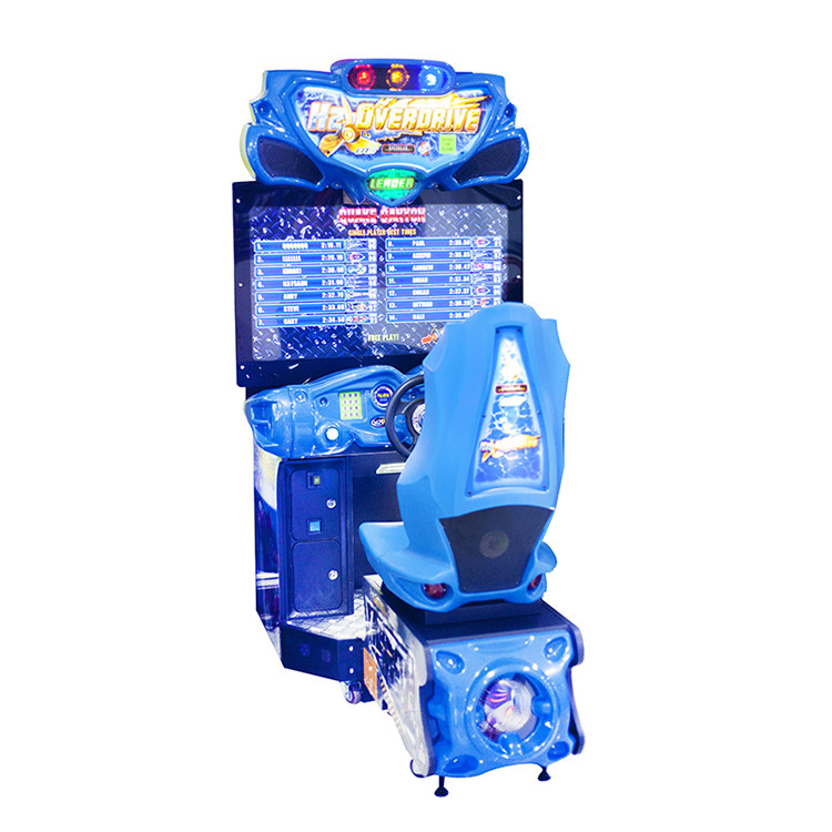 China top selling electronic 3d steering wheel racing car game machine car racing game machine for sale