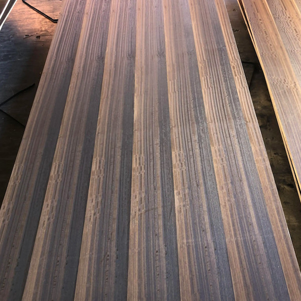 Quality Smoked Plywood Flooring Sheet Natural Wood Veneer Coverings 0.5mm for sale