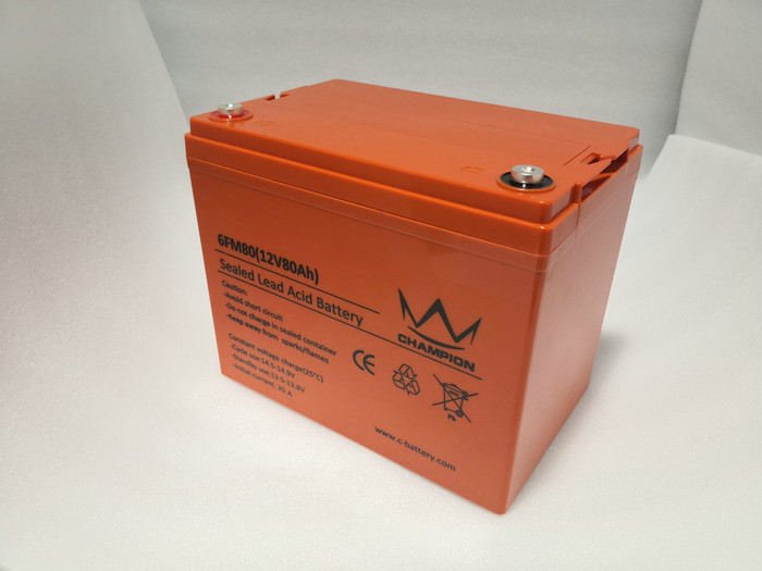 China 12V 80AH Deep Cycle Solar Battery , Lithium Ion Rechargeable Battery for sale