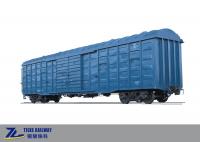 China 4 Ventilator Railway Box Wagon Steel Welded Arc Roof Boxcar Train factory
