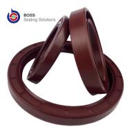 China Metal iron rubber NBR black rotary shaft seal TC oil seal double lip spring seal factory