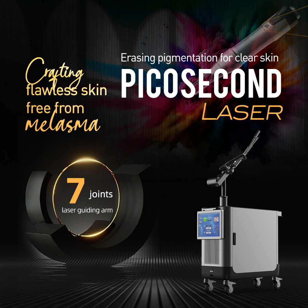 China Ce Approved Picosecond Laser Machine Yag Pico Laser Tattoo Removal Equipment factory