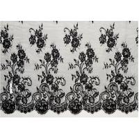 China french lace fabric/eyelash lace fabric/black lace/Swiss Voile Chantilly Lace factory