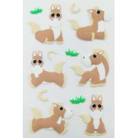 Quality Personalized Farm Animal Stickers , Promo Horse Shape Small 3d Stickers for sale