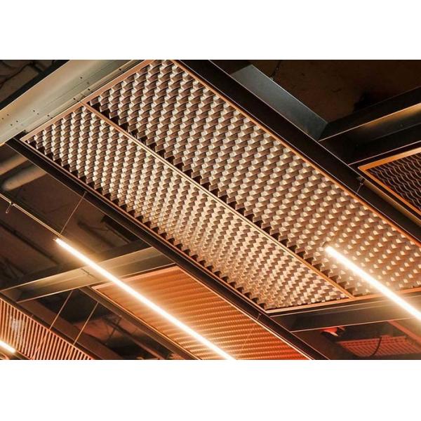 Quality Expanded Metal Ceiling Fireproof Heat Insulation Noise Absorption For Building Interior Top Decoration for sale