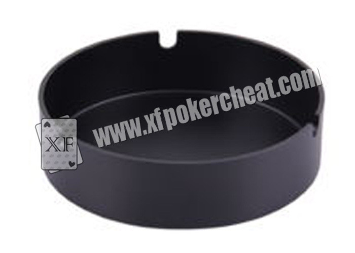 China Black Ceramic Ashtray Camera For Poker Analyzer / Cigarette Ashtray Camera factory