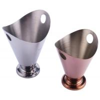 China Rose - gold Color Stainless Steel Chips Cup / Silver French Fries Bucket Snack Food Container factory