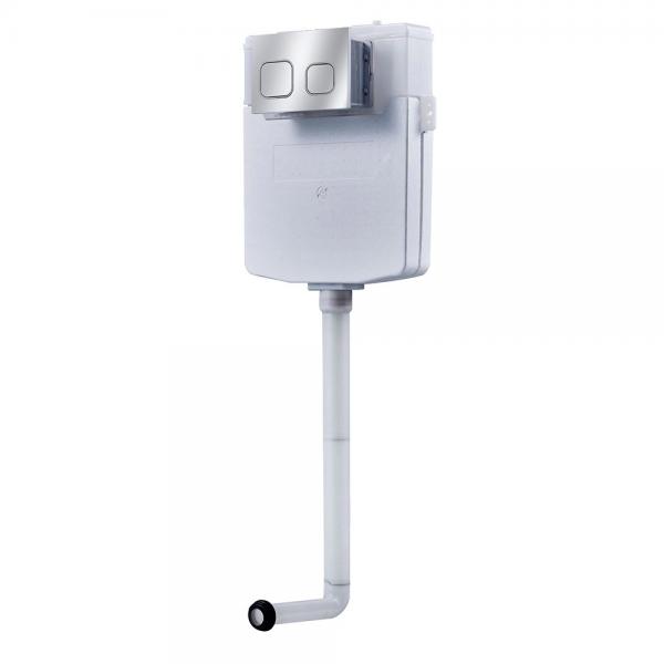 Quality Push Button 7.9cm Body Slim Concealed Cistern Wall Mounted Adjustable for sale