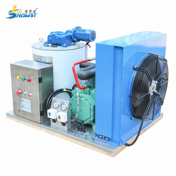 Quality 1000kg Saltwater Industrial Flake Ice Machine For Trawler Fishing for sale