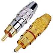 China VK10162 RCA Cable Connectors With Nickel Plated / Gold Plated Body factory