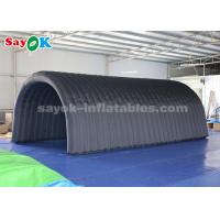 China Air Inflatable Tent 210D Oxford Cloth Black Inflatable Tunnel Tent For Exhibition / Promotion for sale