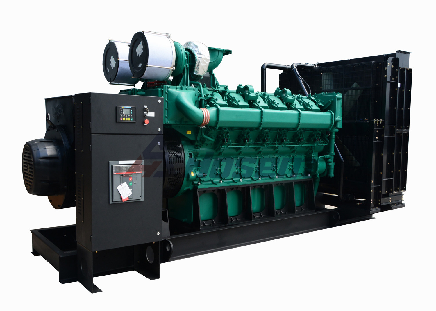 China Brushless Alternator 1500kVA Yuchai Diesel Generator Set factory