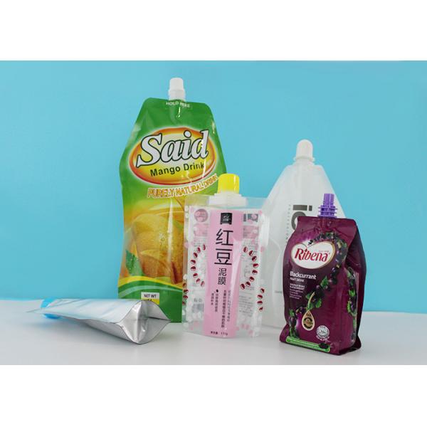 Quality Laminated Stand Up Barrier Pouches With 22mm Spout Caps For Laundry Detergent Liquid Package for sale