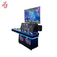 China Fish Hunter 4 Players Stand Up Fish Tables Cabinet With 55 Inch HD LG Monitor 4 Seats Fish Game Machines factory
