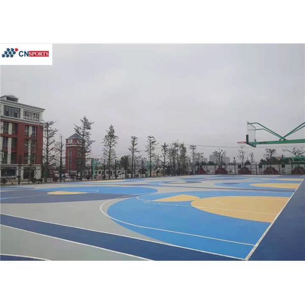 Quality Soundproof Outdoor Basketball Court Flooring Silicon PU for sale