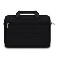 China Lightweight Black Business Laptop Bags Briefcases Water Resistant for sale
