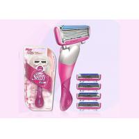 China Pink Sixed baldes Stainless Steel razor blade shaving Shai 6 for Woman Use factory