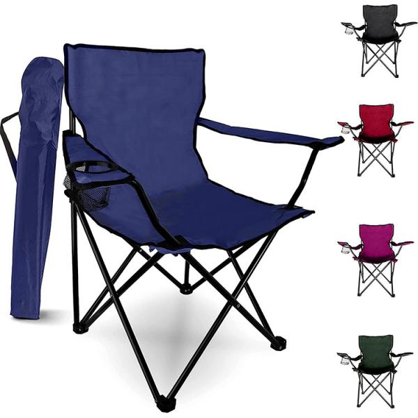 Quality 50x50x80cm Foldable Backpack Beach Chair Steel Pipe Oxford Cloth With Armrest for sale