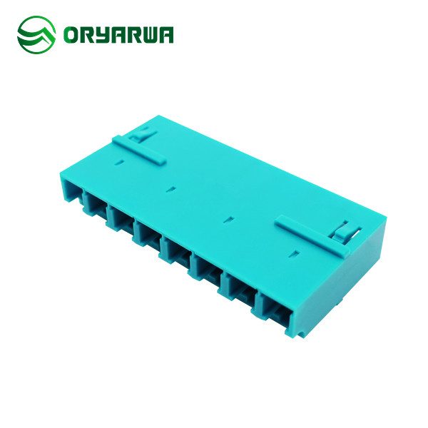 Quality One Piece Type 8 Port Asymmetric Flangeless LC Fiber Optic Adapter for sale