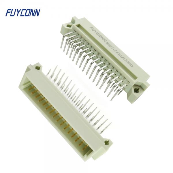 Quality DIN 41612 Connector 2.54mm Pitch 2*16 32 Pin Male R/A PCB Euro 41612 Connector for sale