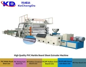 Quality 450kg/H PVC Sheet Production Line Plastic Sheet Extrusion Machine 2 - 6mm Plate for sale