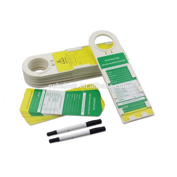 Quality Combination Safety Scaffolding Tag with 10pcs Holders 20pcs Tags & 2pcs Marker for sale