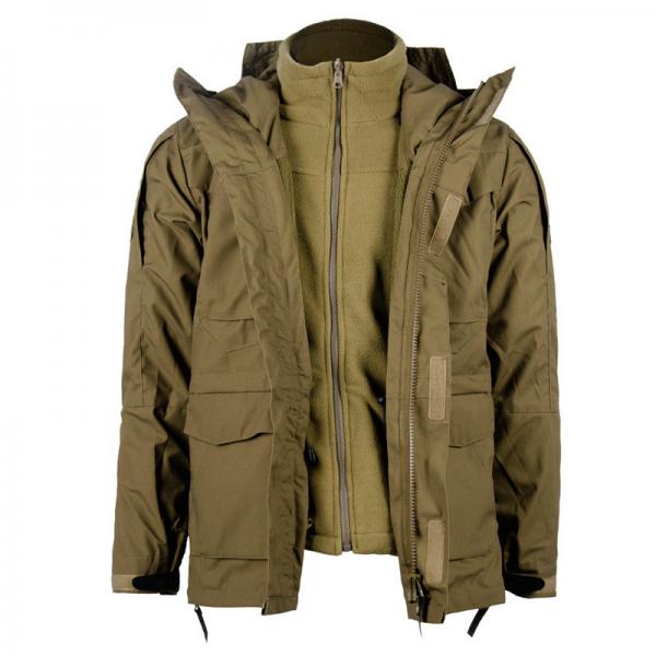Quality ODM Military Winter Coat Men Windbreaker Hood Fiber Polyester for sale