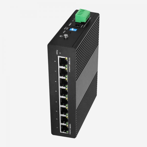 Quality Storm Control Industrial Gigabit Ethernet Switch Manageable 8 Ports 3A 12-57V DC for sale