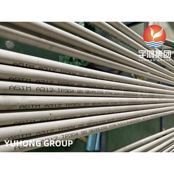 Quality Stainless Steel Seamless Pipe, ASTM A312 TP304, Oil and Gas Corrosion resistance application for sale