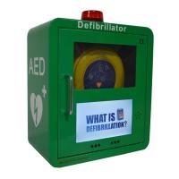China Metal Frame Wall Mounted AED Defibrillator Cabinet With Video Screen And Alarm System factory