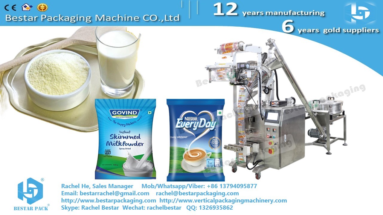 China Skimmed milk powder 30g sachet automatic dosing packaging machine BSTV-160F factory