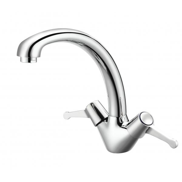 Quality Durable Contemporary Washroom Two Handle Faucet Rust Proofing for sale