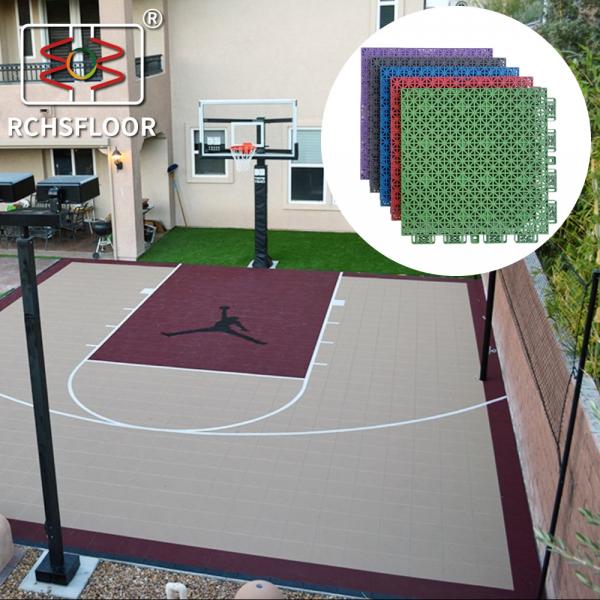 Quality Interlocking Outdoor Sports Court Tiles Waterproof Polypropylene Basketball Court for sale