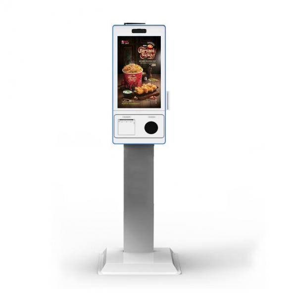 Quality Cateen Food Pos Check Out Kiosk Touch Screen Self Service Ordering Kiosk With for sale
