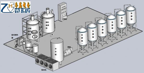 beer brewing equipment for micro brewery with CE and ISO