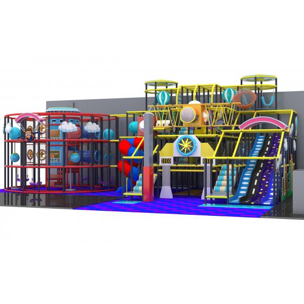 Quality Four Level Daycare Indoor Playground Equipment , 6M Playground With Ball Pit for sale
