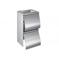 China Stainless material Standing Bathroom Paper Towel Holder Steel Bathroom Paper Towel Holder Double Roll Tissue Dispenser factory