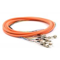 Quality 2.0 / 3.0mm Optical Fiber Pigtail Flexible SM MM OM4 OM3 FC 4 - 48 Core For WAN for sale