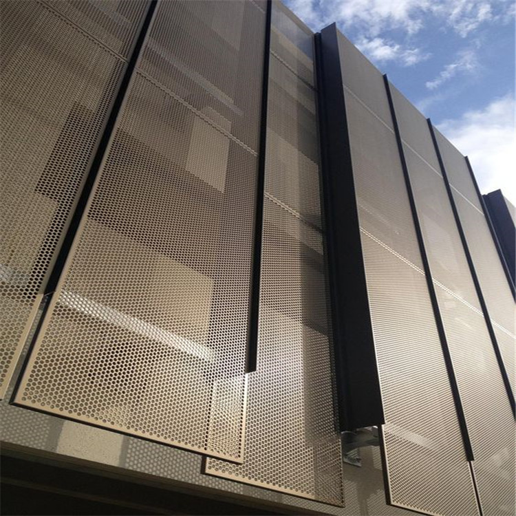 China Desgined metal screen Exterior Perforated Aluminum Wall Facade Panel for Building for sale