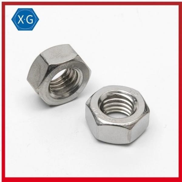 Quality M3 M4 M5 M6 M8 M10 SS304 Stainless Steel Hex Nuts DIN 934 A2 70 for sale