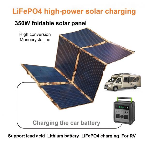 Quality Portable Sunpower Flexible Solar Panels 350W Folding For Car Power Charger for sale