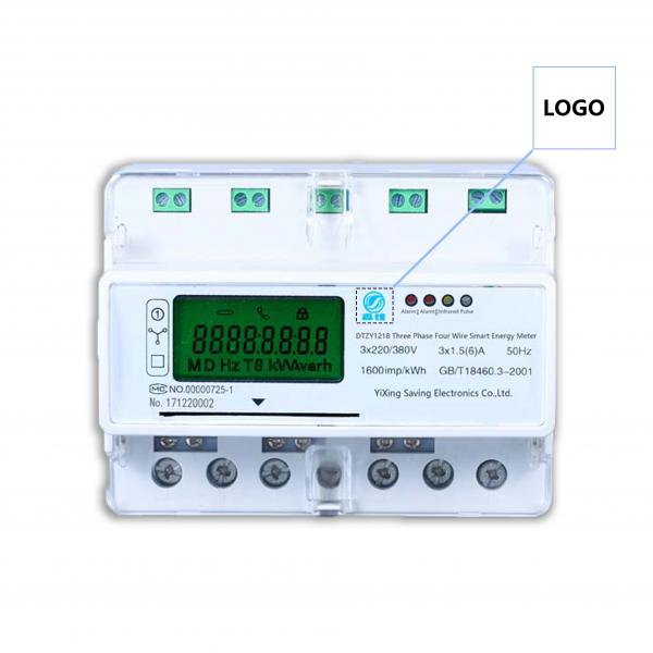 Quality Wifi 3 Phase Din Rail Meter Smart Multi Tariff Digital Energy 3p4w With Mqtt for sale
