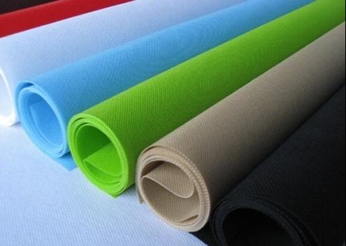 China Blue Color PET Nonwoven Fabric with Customized Print Patterns factory