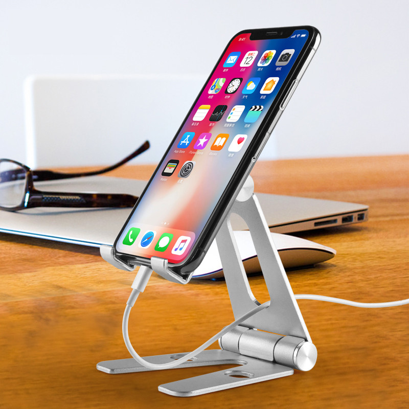 China COMER adjustable mobile phone Desktop metal stand holder support for home / office entertainment for sale