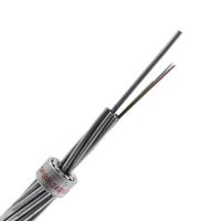 China 48 Core Aluminium Armored Fiber Optic Cable OPGW Overhead Ground Wire factory